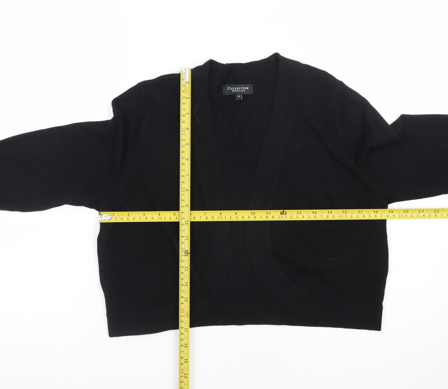 Debenhams Women's Black Size 16 Knit Open Cardigan