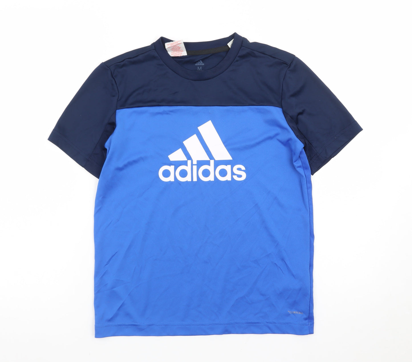 Adidas Boys Blue Climalite Short Sleeve Crew Neck Sports T-Shirt M 11-12 Years