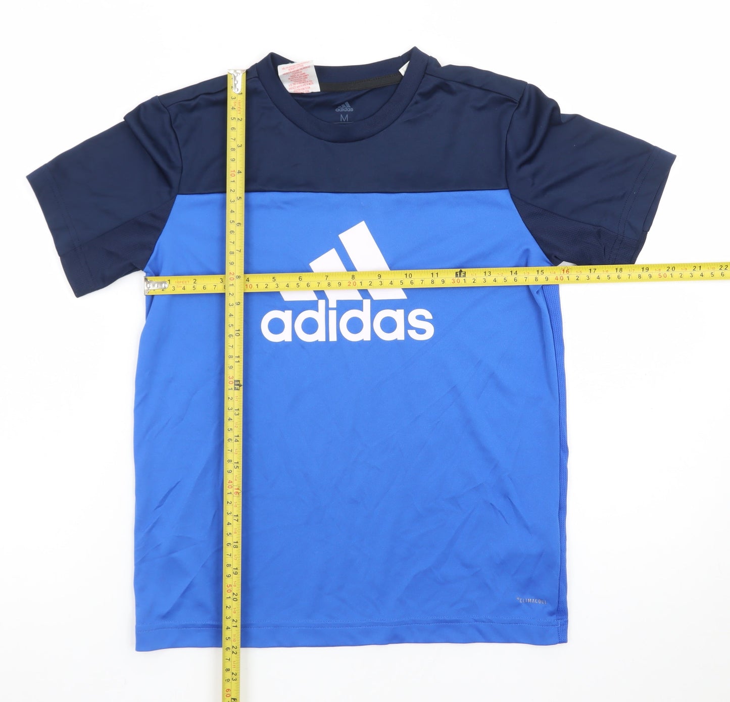 Adidas Boys Blue Climalite Short Sleeve Crew Neck Sports T-Shirt M 11-12 Years