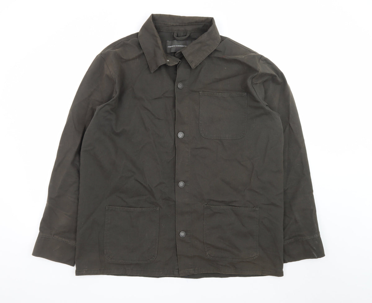 French Connection Men's Brown Cotton Workwear Jacket XL