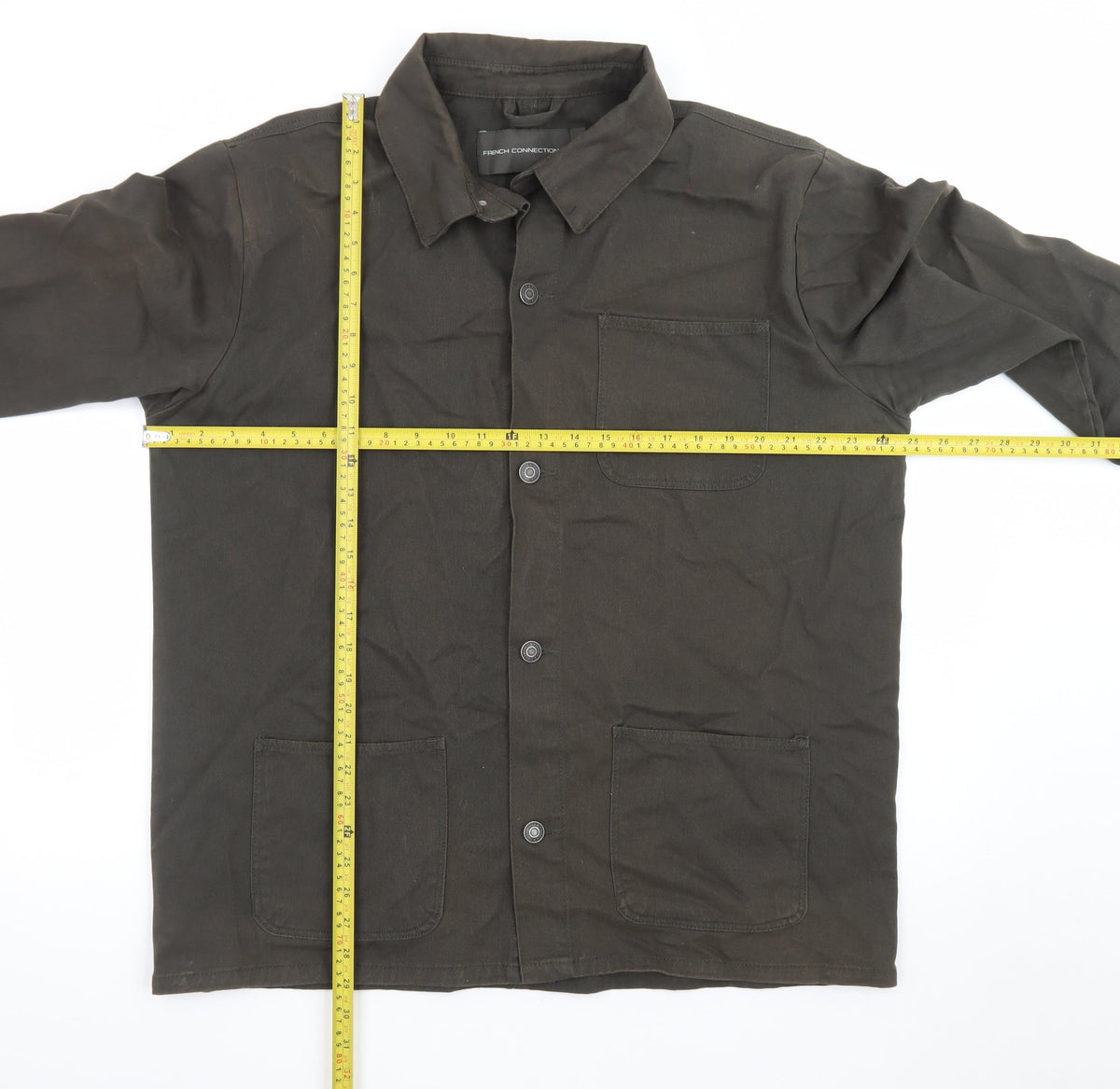 French Connection Men's Brown Cotton Workwear Jacket XL