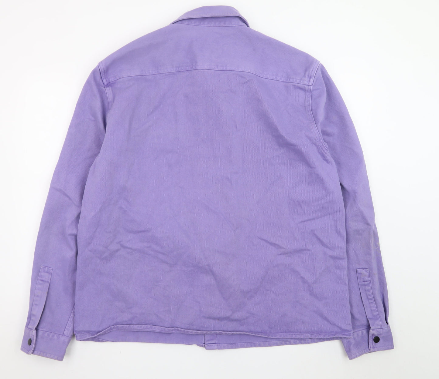 River Island Men’s Purple Cotton Twill Overshirt Jacket XL