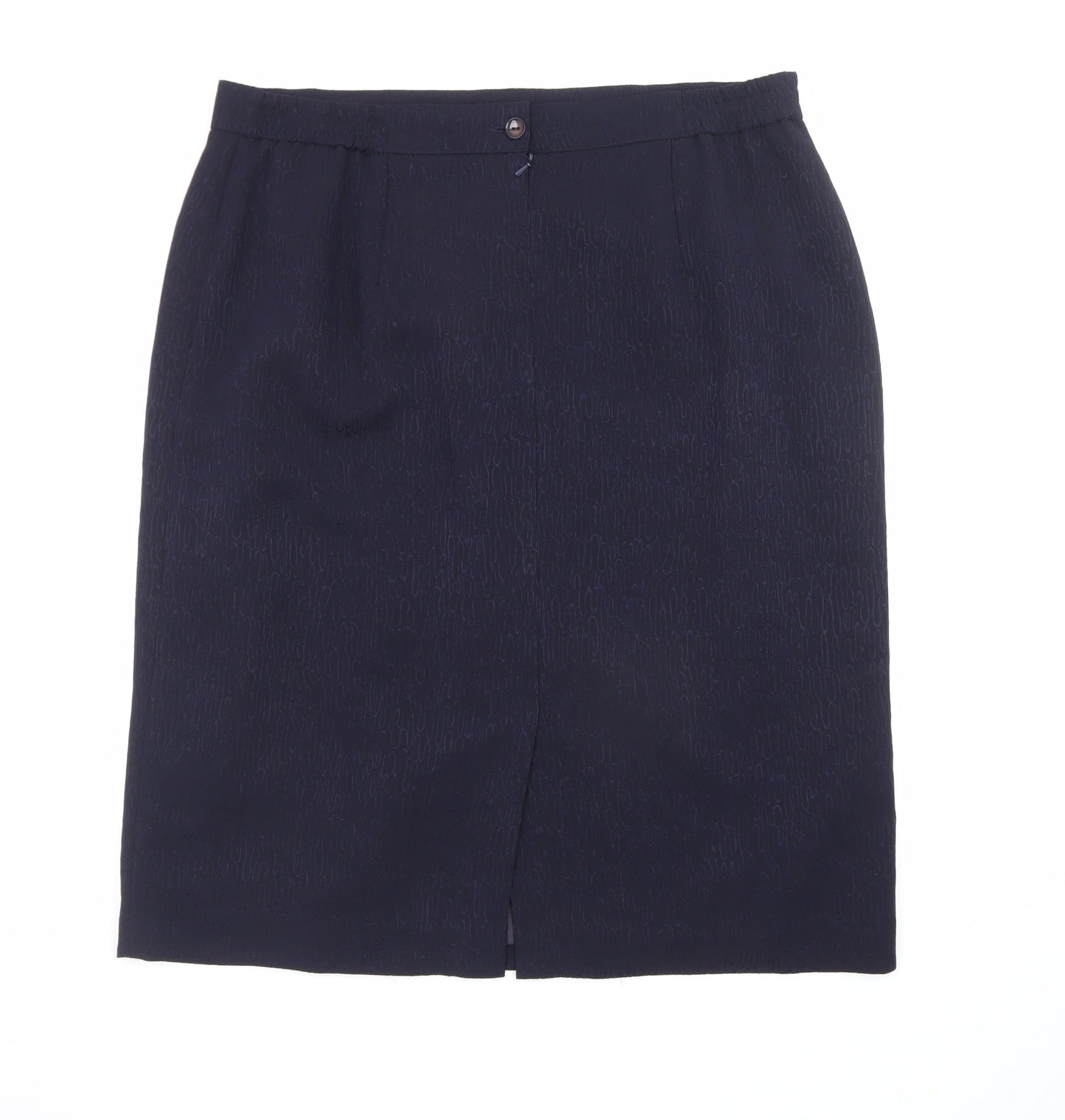 Elvi Women's Black Plus Size 22 Pencil Skirt Knee Length Workwear