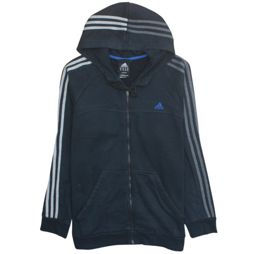Adidas Men's Black XL Full Zip Hoodie Essentials Sportswear