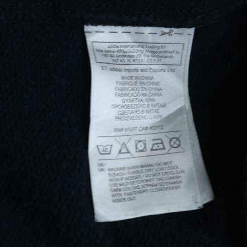 Adidas Men's Black XL Full Zip Hoodie Essentials Sportswear