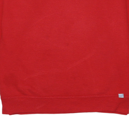 Russell Athletic Men's Red Pullover Classic Fleece Sweatshirt M