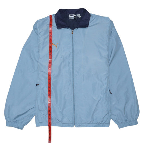 Puma Mens Blue 2XL Windbreaker Jacket Lightweight Sportswear