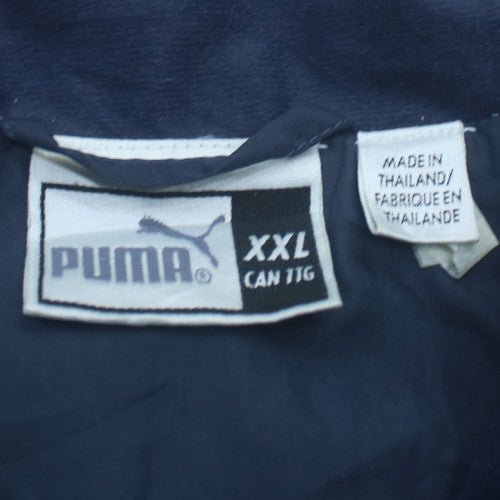 Puma Mens Blue 2XL Windbreaker Jacket Lightweight Sportswear