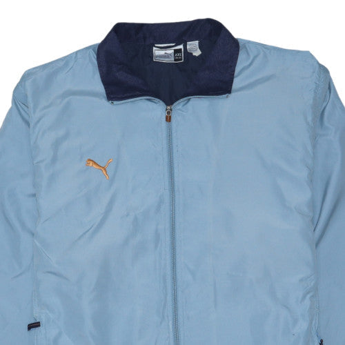 Puma Mens Blue 2XL Windbreaker Jacket Lightweight Sportswear
