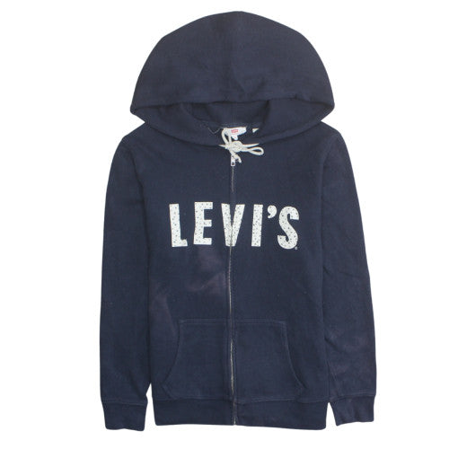 Levi's Men's Blue Full Zip Hoodie M Regular Fleece Sweatshirt