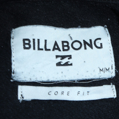 Billabong Mens Black Pullover Hoodie M Core Fit Graphic Surf Style