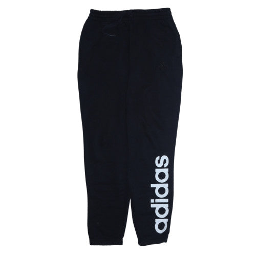Adidas Men's Black L Jogger Fleece Sweatpants with Logo