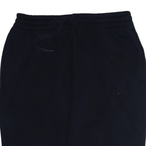 Adidas Men's Black L Jogger Fleece Sweatpants with Logo