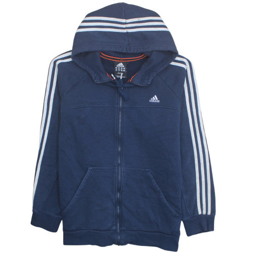 Adidas Men's Blue XL Full Zip Fleece Hoodie Sweatshirt