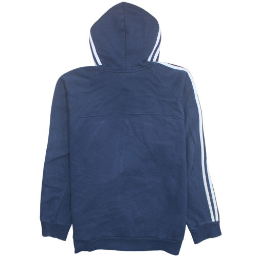 Adidas Men's Blue XL Full Zip Fleece Hoodie Sweatshirt