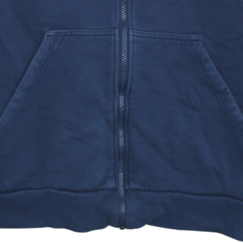 Adidas Men's Blue XL Full Zip Fleece Hoodie Sweatshirt