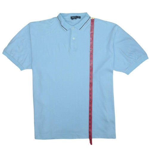 Nautica Men's Blue XL Classic Fit Cotton Short Sleeve Polo Shirt