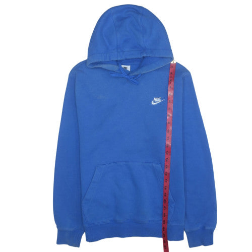Nike Men's Blue Pullover Hoodie M Regular Fit Fleece Sportswear