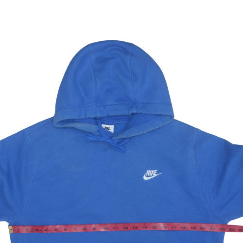 Nike Men's Blue Pullover Hoodie M Regular Fit Fleece Sportswear