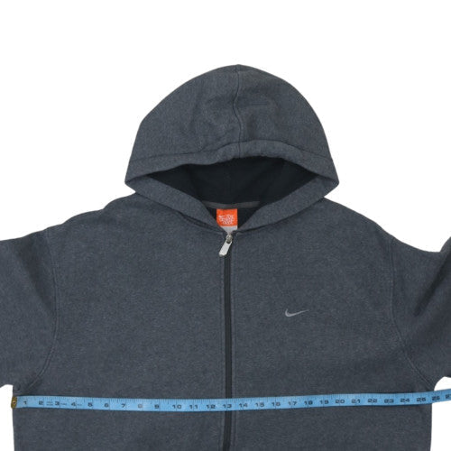 Nike Men's Grey XL Full Zip Hoodie Fleece Sweatshirt