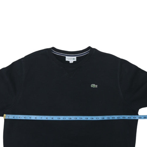 Lacoste Men's Black 3XL Crew Neck Pullover Sweatshirt