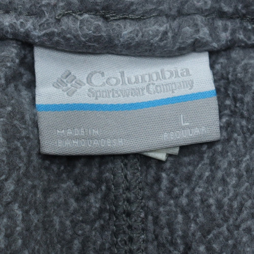 Columbia Men's Grey Jogger Sweatpants L Regular Fit Fleece Trousers