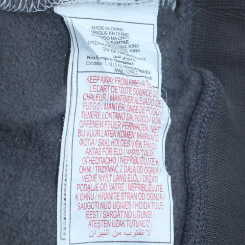 Nike Boys Grey XL Pullover Hoodie Sweatshirt with Logo Detail