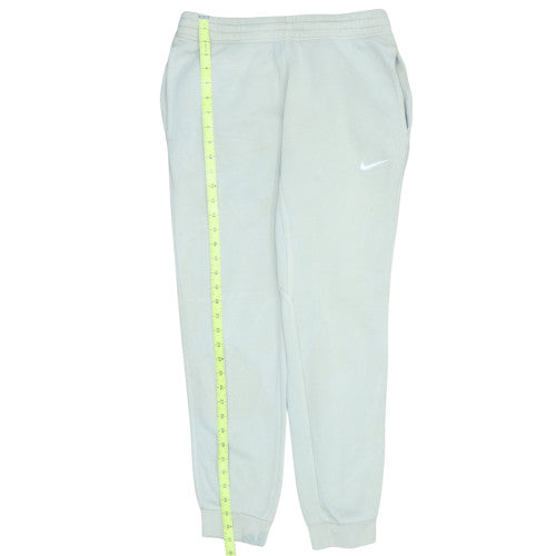 Nike Men Beige Fleece Jogger Trousers M Regular Fit