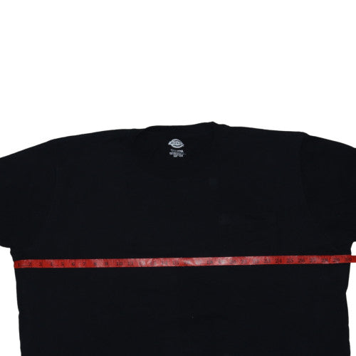 Dickies Mens Black 3XLT Cotton Crew Neck Short Sleeve T-Shirt