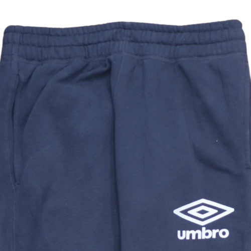 Umbro Men's Blue Jogger Sweatpants L Fleece Tapered Activewear