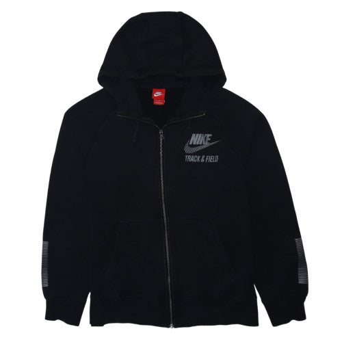 Nike Men's Black Full Zip Hoodie Track & Field Size L