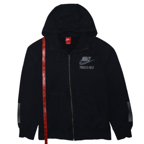 Nike Men's Black Full Zip Hoodie Track & Field Size L
