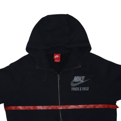 Nike Men's Black Full Zip Hoodie Track & Field Size L