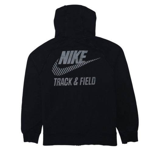 Nike Men's Black Full Zip Hoodie Track & Field Size L