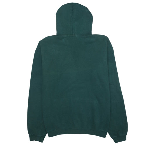 Stussy Men's Green Pullover Hoodie Size M Cotton Streetwear