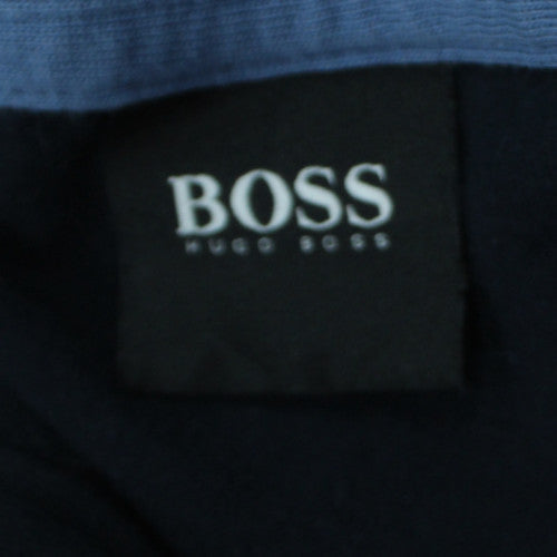 Hugo Boss Men's Black 2XL Track Jacket Full Zip Lightweight Cotton Blend