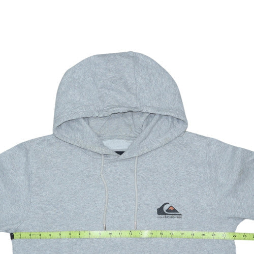 Quiksilver Men's Grey Pullover Hoodie Size L Regular Fit Fleece