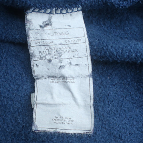Quiksilver Men Blue XL Pullover Hoodie Fleece Graphic Surfwear