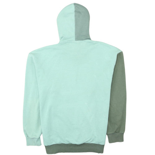 Puma Men's Green Colour Block Pullover Hoodie Size M