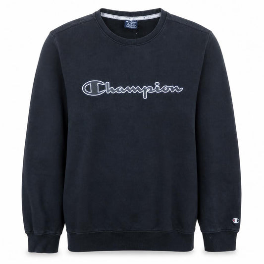 Champion Men's Black XL Pullover Sweatshirt Logo Crew Neck