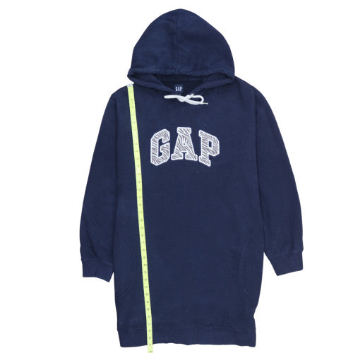 GAP Womens Navy Blue XXL Pullover Hoodie Dress Cotton Blend