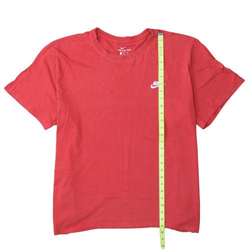 Nike Men's Red 2XL Cotton Crew Neck Short Sleeve T-Shirt
