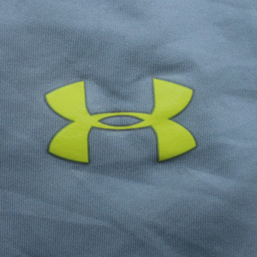 Under Armour Men Blue 2XL Fitted HeatGear Short Sleeve Gym T-Shirt