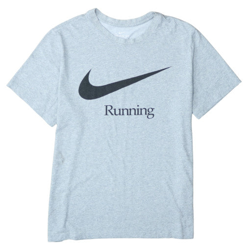 Nike Men's Grey Dri-FIT Running Sports T-Shirt XL