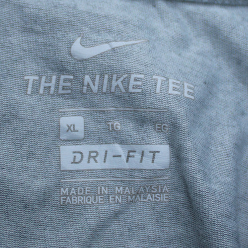 Nike Men's Grey Dri-FIT Running Sports T-Shirt XL