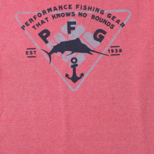 Columbia Men’s Red PFG Graphic Short Sleeve Cotton T-Shirt XL