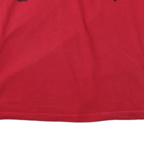 Jordan Men's Red Graphic Short Sleeve Crew Neck T-Shirt Size M