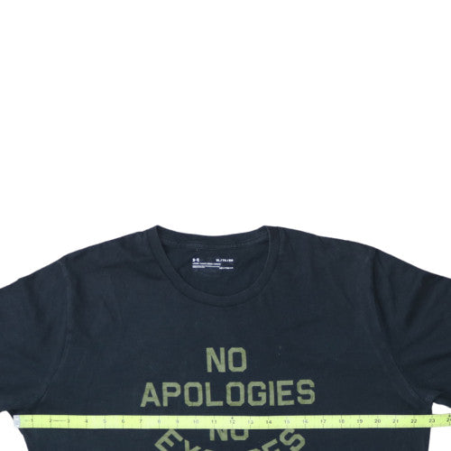 Under Armour Men's Black XL HeatGear Graphic Sports T-Shirt