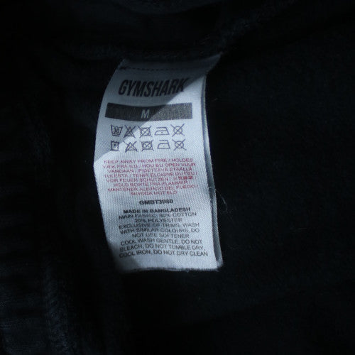 Gymshark Men Black Jogger Trousers M Regular Fit Fleece Activewear