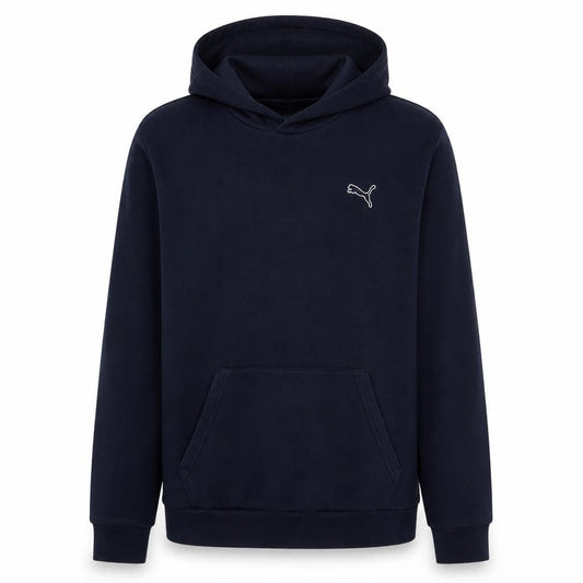 Puma Men’s Blue Pullover Hoodie L Regular Fit Fleece Sweatshirt